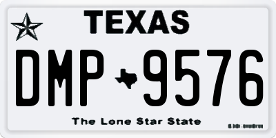 TX license plate DMP9576