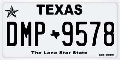 TX license plate DMP9578