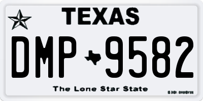 TX license plate DMP9582