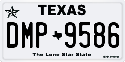 TX license plate DMP9586