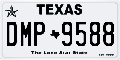 TX license plate DMP9588