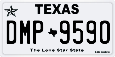 TX license plate DMP9590