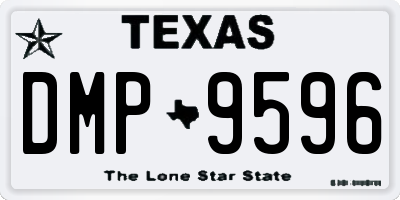 TX license plate DMP9596