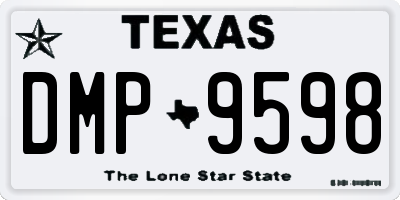 TX license plate DMP9598