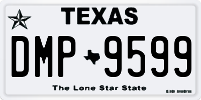 TX license plate DMP9599