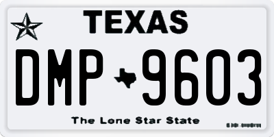 TX license plate DMP9603
