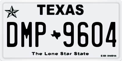 TX license plate DMP9604