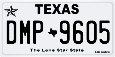 TX license plate DMP9605
