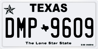 TX license plate DMP9609