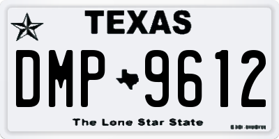 TX license plate DMP9612