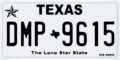 TX license plate DMP9615