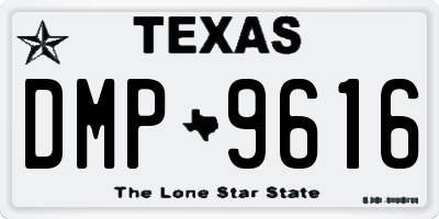 TX license plate DMP9616