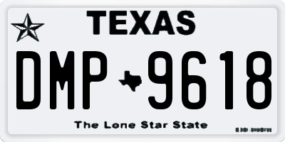 TX license plate DMP9618