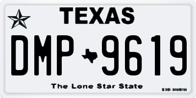 TX license plate DMP9619