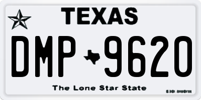 TX license plate DMP9620