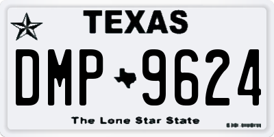 TX license plate DMP9624
