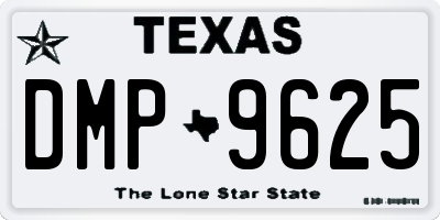 TX license plate DMP9625
