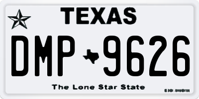TX license plate DMP9626