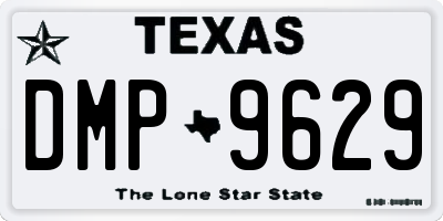 TX license plate DMP9629