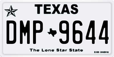 TX license plate DMP9644