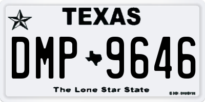 TX license plate DMP9646