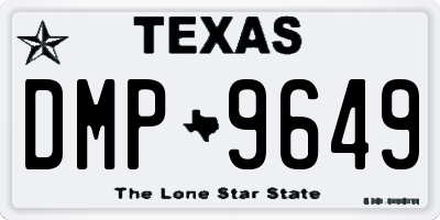 TX license plate DMP9649