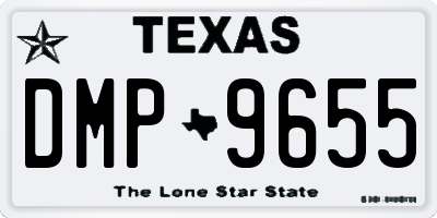 TX license plate DMP9655