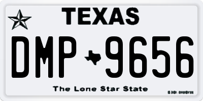 TX license plate DMP9656