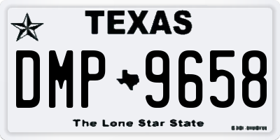TX license plate DMP9658