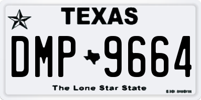 TX license plate DMP9664
