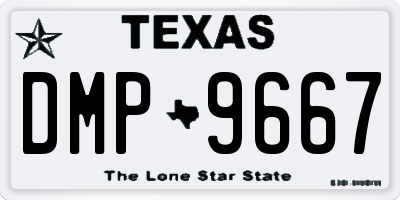 TX license plate DMP9667