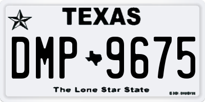 TX license plate DMP9675