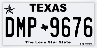 TX license plate DMP9676