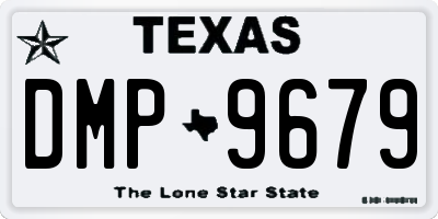 TX license plate DMP9679