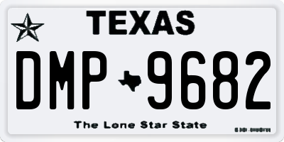 TX license plate DMP9682