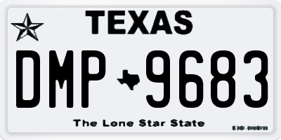 TX license plate DMP9683