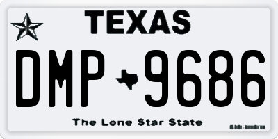 TX license plate DMP9686