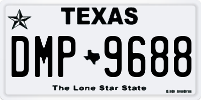 TX license plate DMP9688