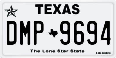 TX license plate DMP9694