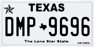 TX license plate DMP9696
