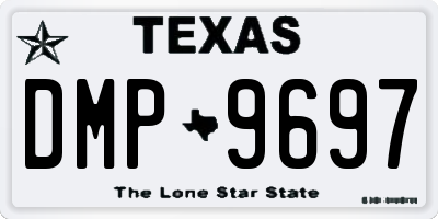 TX license plate DMP9697