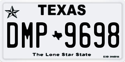 TX license plate DMP9698