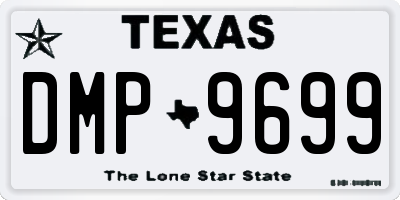 TX license plate DMP9699