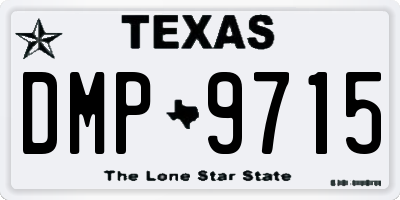 TX license plate DMP9715