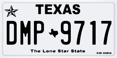 TX license plate DMP9717