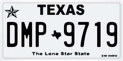 TX license plate DMP9719