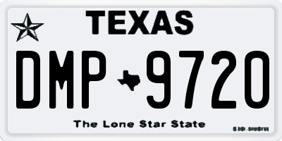 TX license plate DMP9720