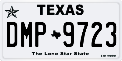 TX license plate DMP9723