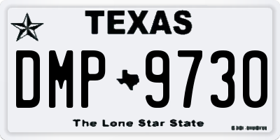TX license plate DMP9730