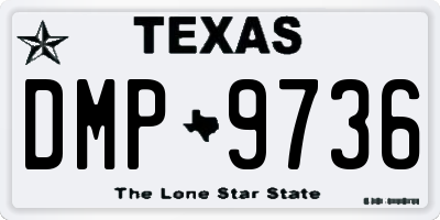 TX license plate DMP9736